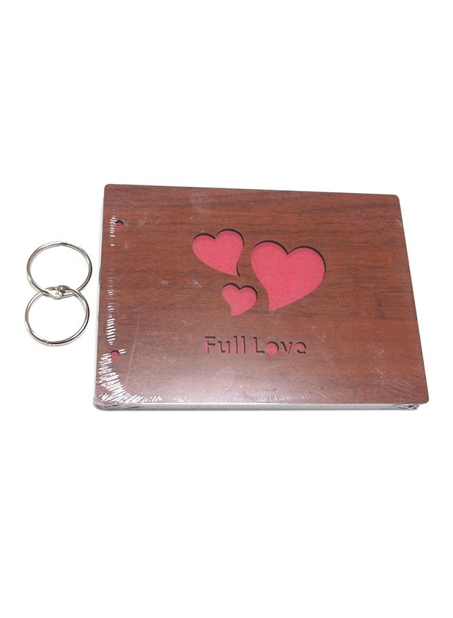 ألبوم صور يحمل عبارة "Full Love" بني\ زهري\ فضي 22x16Ø³Ù†ØªÙŠÙ…ØªØ± 