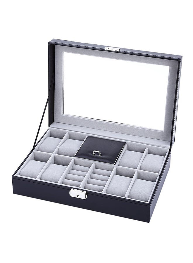 unisex Mirrored Watch And Jewelry Case With Lock - Image 1