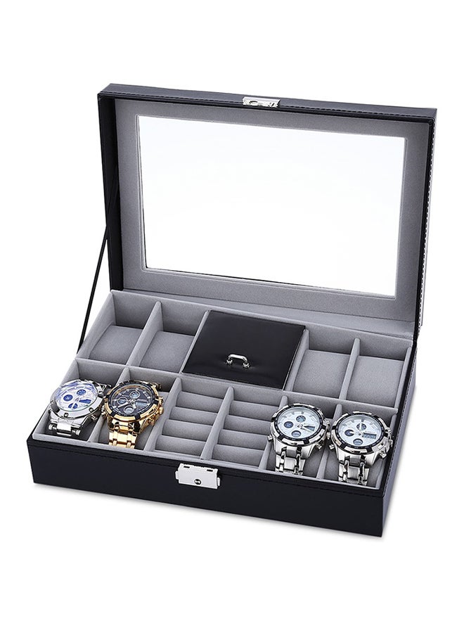 unisex Mirrored Watch And Jewelry Case With Lock - Image 2