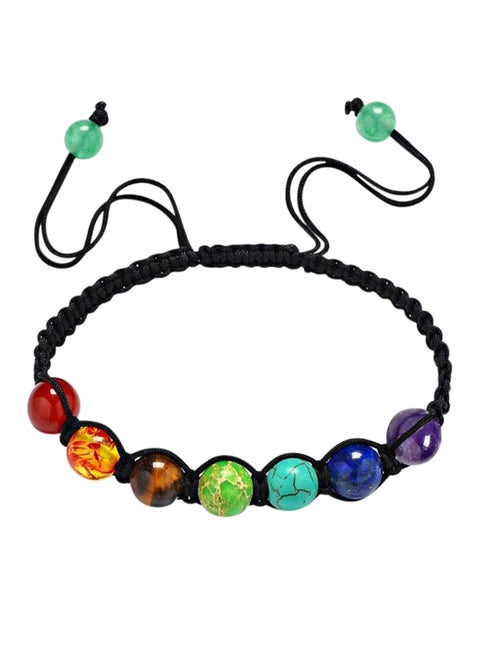 7 Chakra Healing  Bracelet With Lava Bead