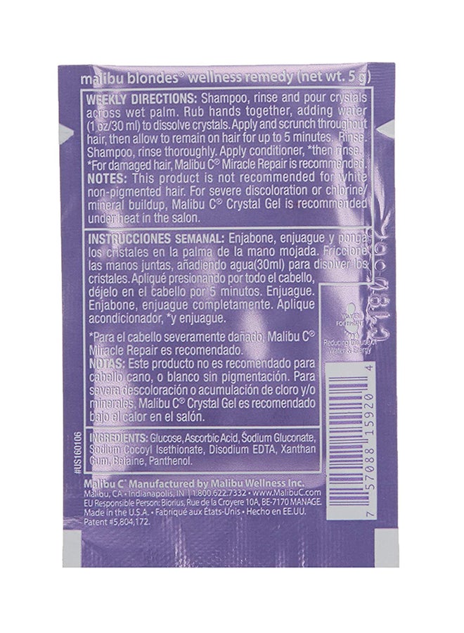 Malibu C Pack of 12 - Blondes Wellness Hair Remedy Box 60grams - Image 3