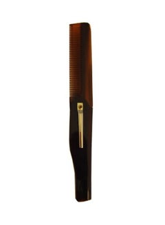 Morgan's Pomade Foldable Moustache Comb Brown Large  - Image 1