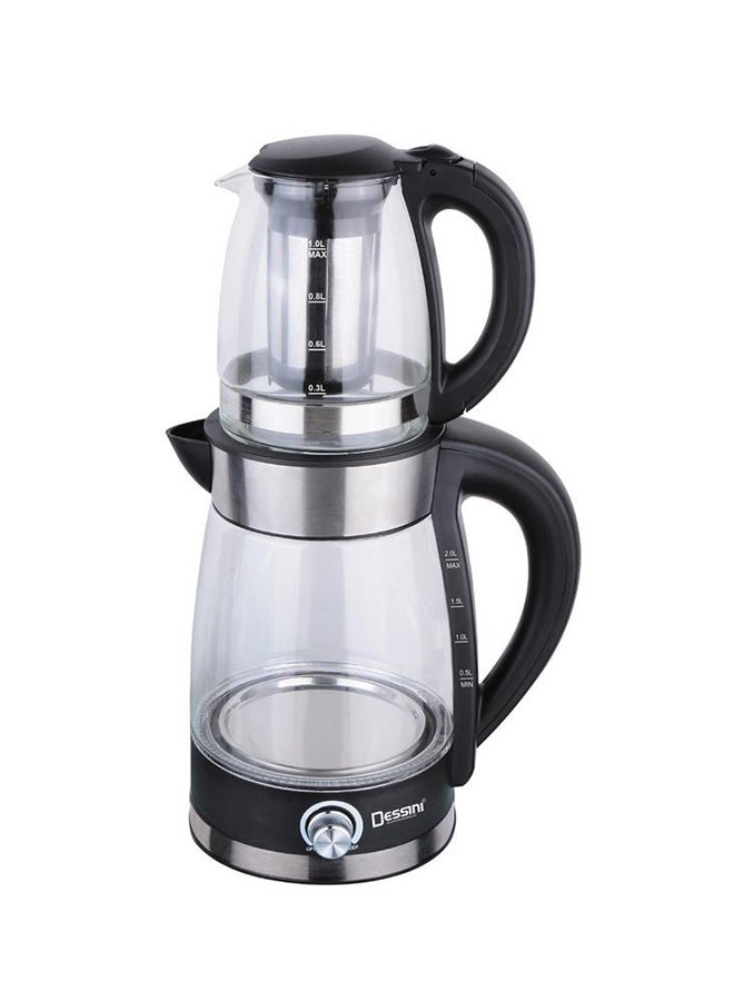 Electric Kettle With Tea Pot 2.0 L 2200.0 W DTM7007 Clear/Silver/Black - v1543906572/N19791938A_1