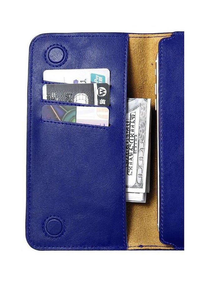 غطاء بتصميم حقيبة صغيرة مصنوع يدوياً لهواتف أبل آيفون أزرق - Image 2