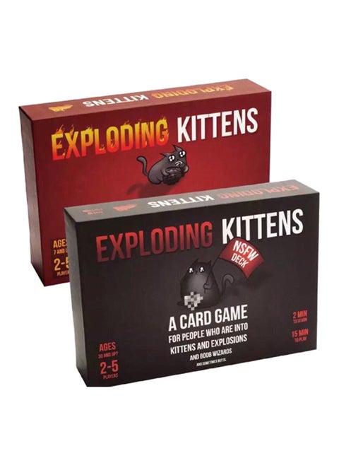 Pack Of 2 Exploding Kittens Card Game
