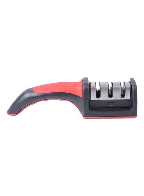 3-Stage Knife Sharpener Black/Silver/Red