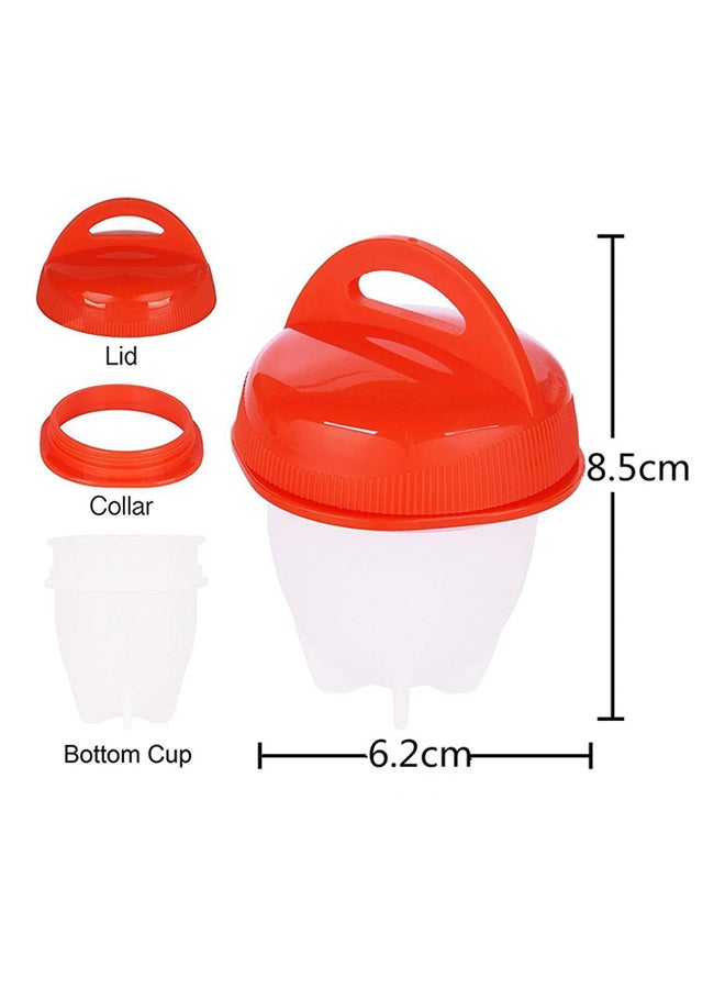 Non-stick Egg Boiler Red/White - Image 2