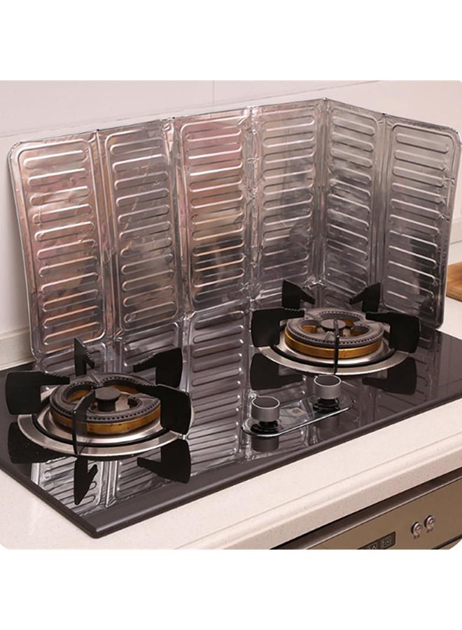 Generic Insulated Splash Proof Baffle Grease Plate Silver  - Image 3