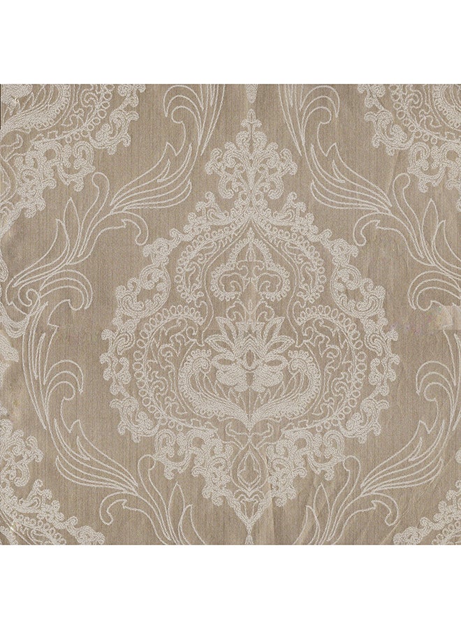 غاتي ملصق جداري مزخرف ذاتي اللصق يمكن غسله البني/الأبيض 10.05x0.53متر  - نسخة أصلية البني/الأبيض 10.05x0.53متر