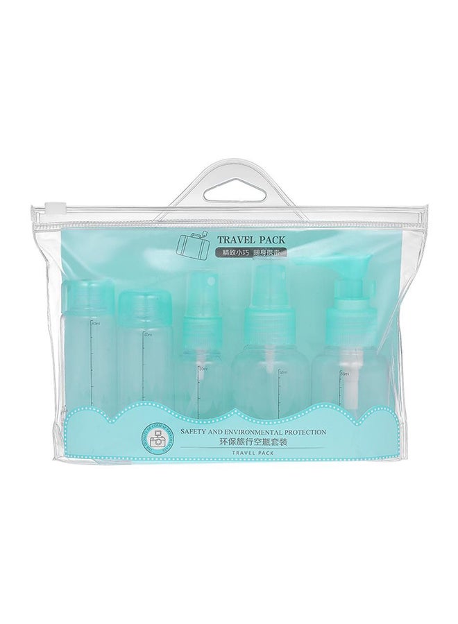 طقم زجاجات بخاخ فارغة مكون من 5 قطع شفاف/أخضر - Image 2