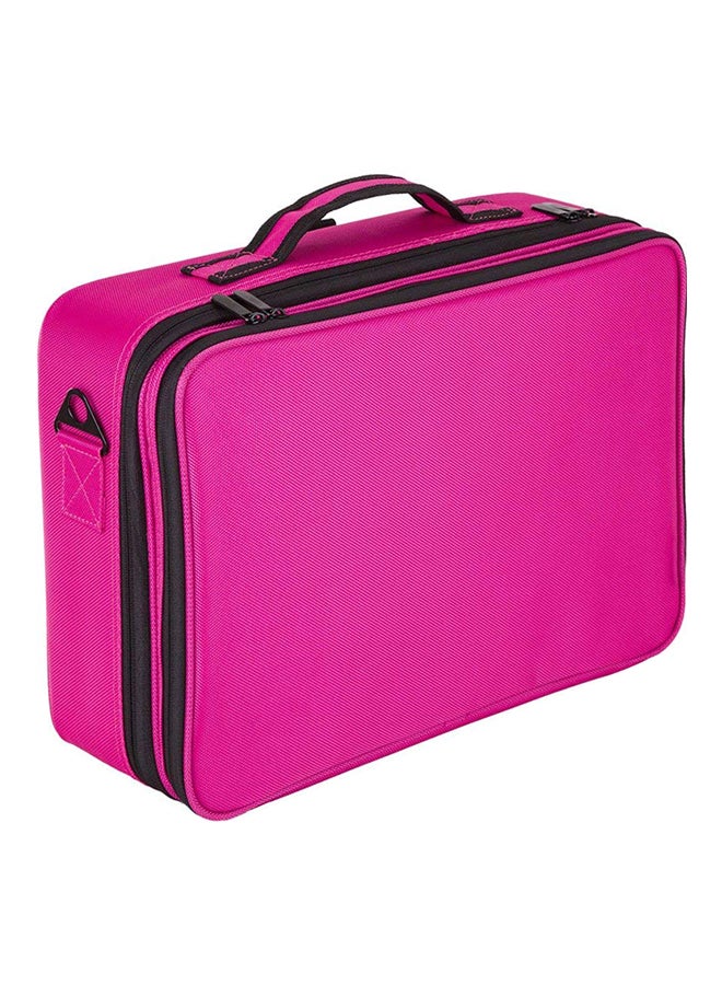Professional Cosmetic Case With Detachable Strap Pink - Image 1
