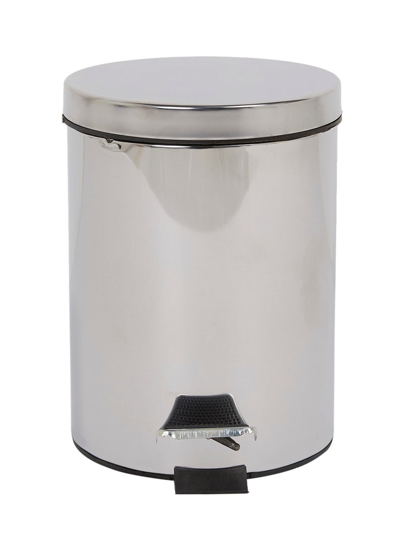 Harmony Stainless Steel Pedal Bin Silver/Black - Image 1
