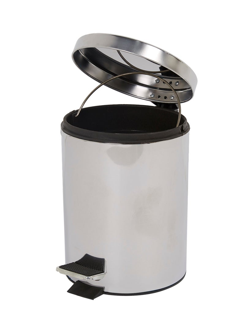 Harmony Stainless Steel Pedal Bin Silver/Black - Image 2