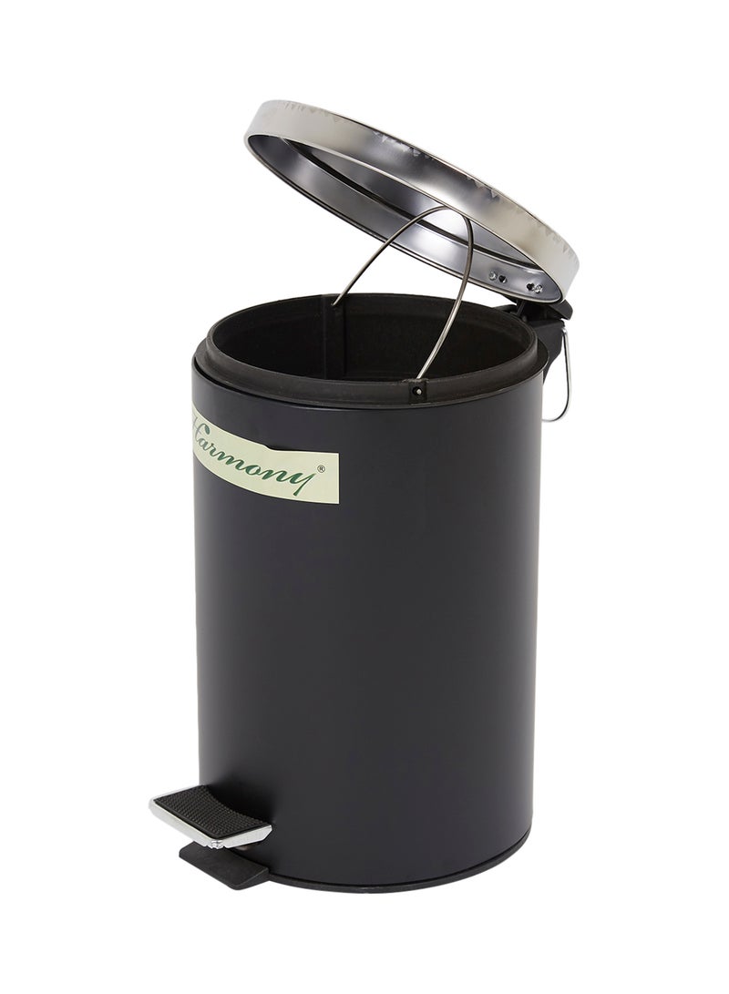 Harmony Stainless Steel Pedal Bin Black - Image 2