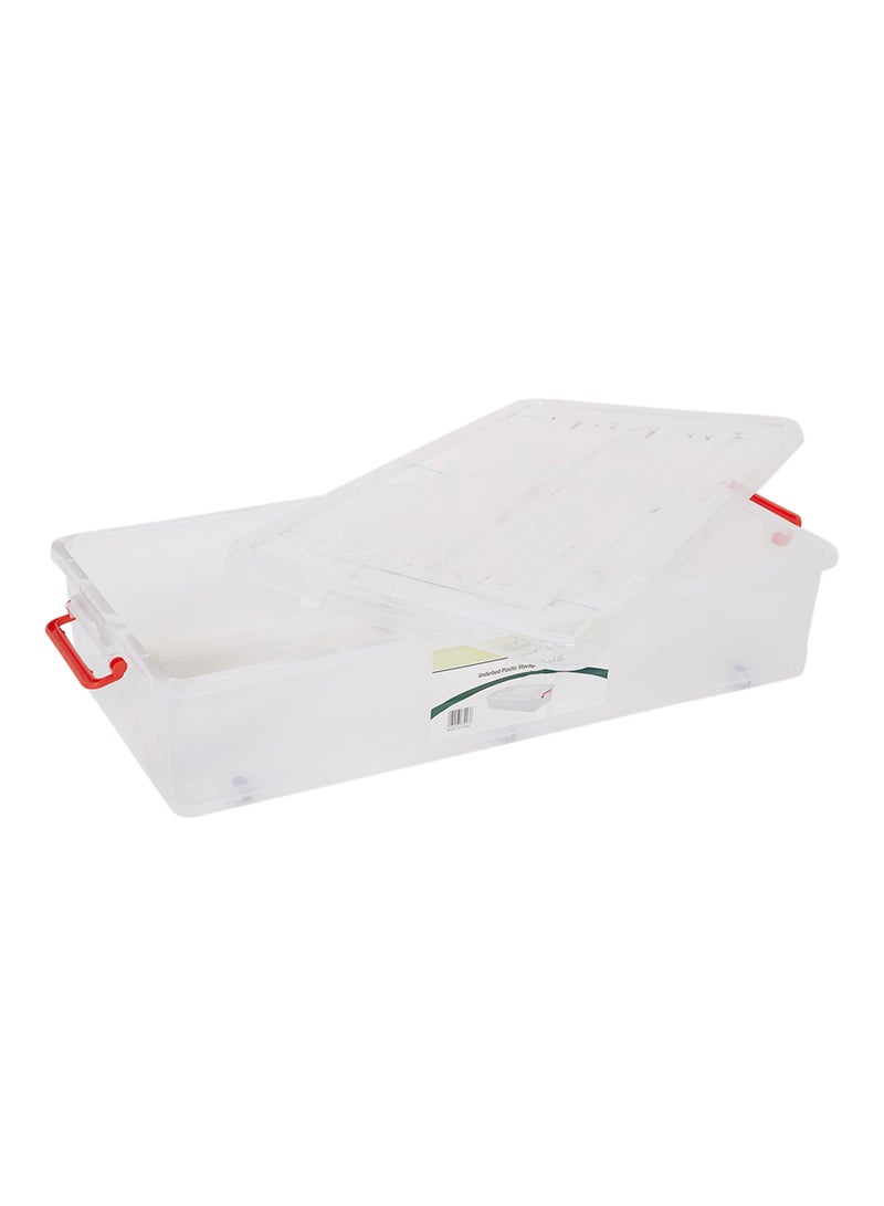 هارموني صندوق تخزين من البلاستيك يوضع تحت السرير مزود بعجل أبيض - Image 2