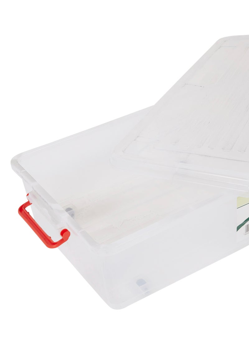 هارموني صندوق تخزين من البلاستيك يوضع تحت السرير مزود بعجل أبيض - Image 4