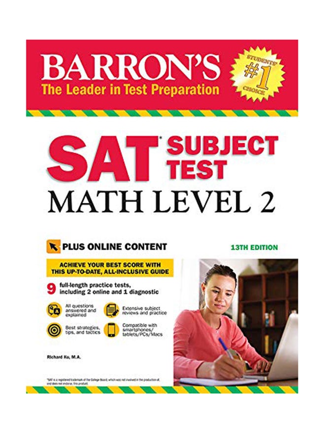 Barron's SAT Subject Test: Math Level 2 Paperback English by Richard Ku - 1-Dec-18 