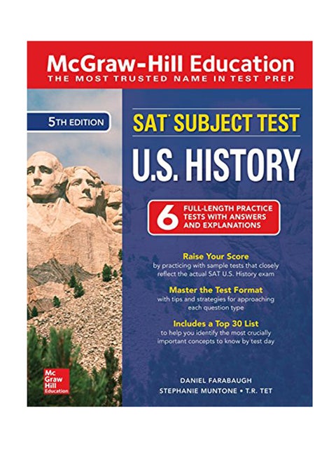 SAT Subject Test U.S. History 6 Full Length Practice Test With Answer And Explanation paperback english - 28-Dec-18