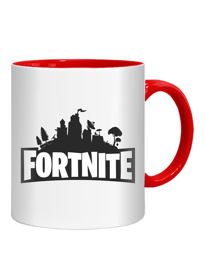 Fm Styles - Fortnite Printed Mug Red/White/Black - Image 1