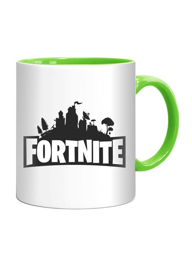Fm Styles - Fortnite Printed Mug Green/White/Black - Image 1