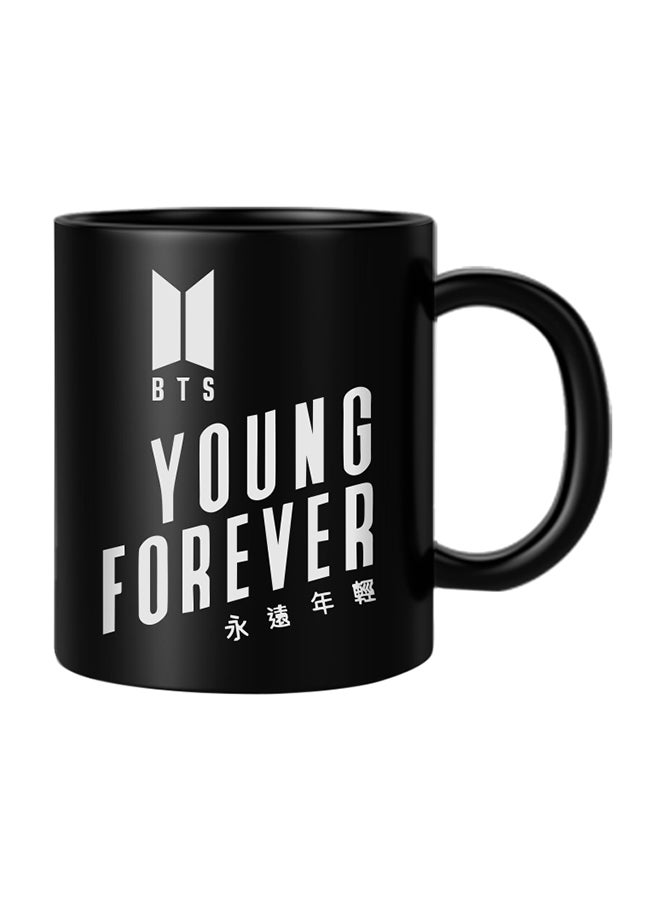 BTS Young Forever Printed Mug Black/White