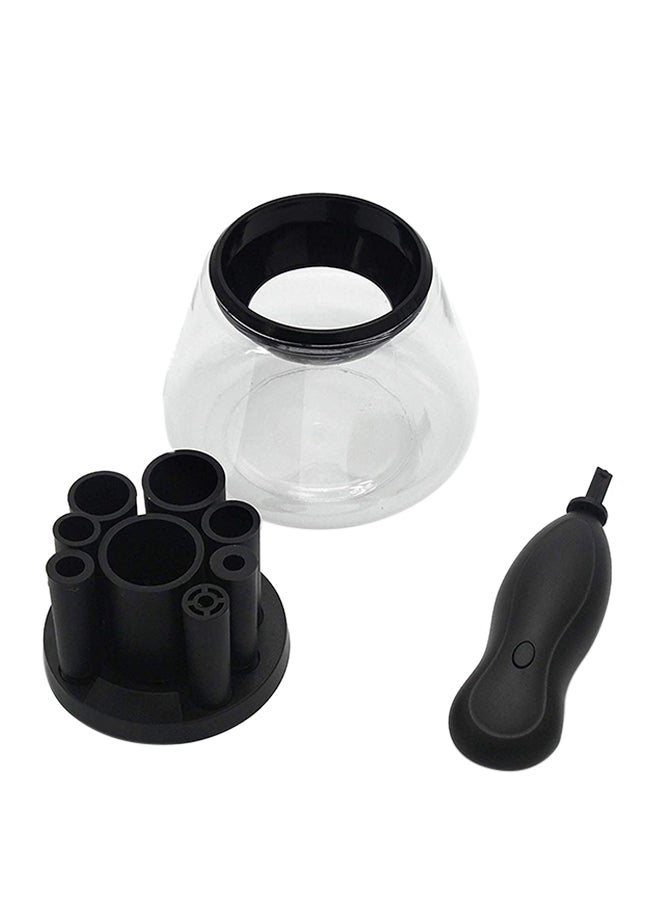 Electric Makeup Brush Cleaner And Dryer Black/Clear - Image 1