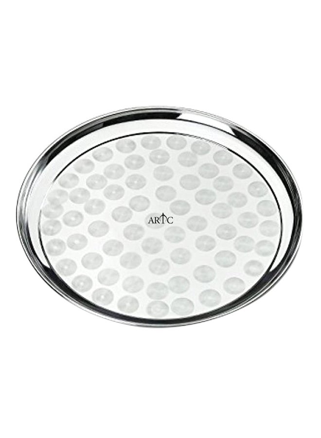 Stainless Steel Serving Tray Silver 45cm