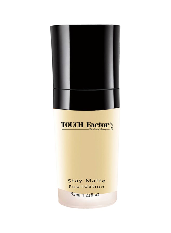 Touch Factor Full Coverage Matte Finish Foundation Beige