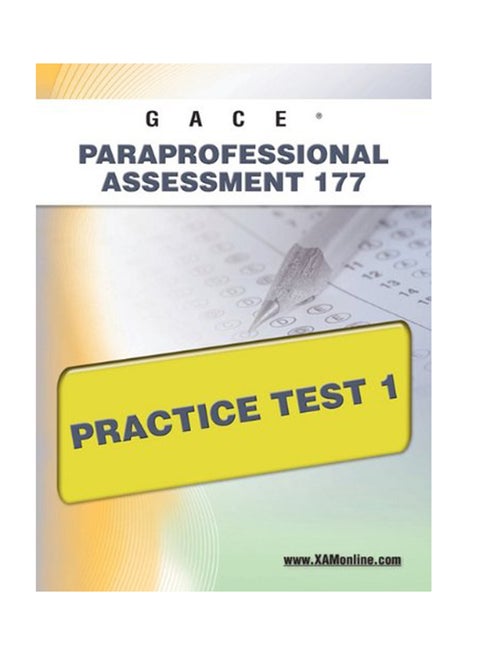 GACE Paraprofessional Assessment 177 Practice Test 1 paperback english - 25-Apr-11