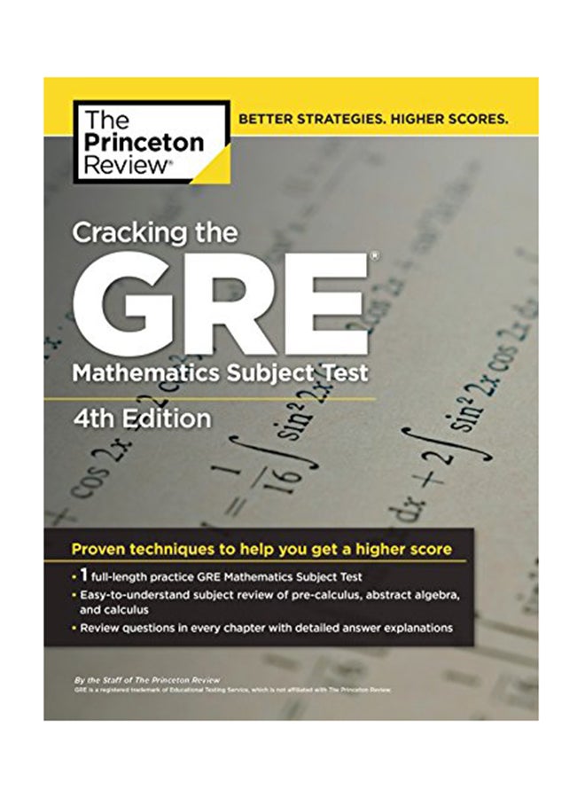 Cracking The GRE Mathematics Subject Test paperback english - 23-Feb-10 