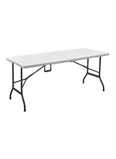 Foldable Buffet Table White/Black 180x75x70centimeter - v1543926633/N19798549A_1