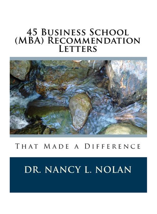 45 Business School (MBA) Recommendation Letters paperback english - 22-Mar-10