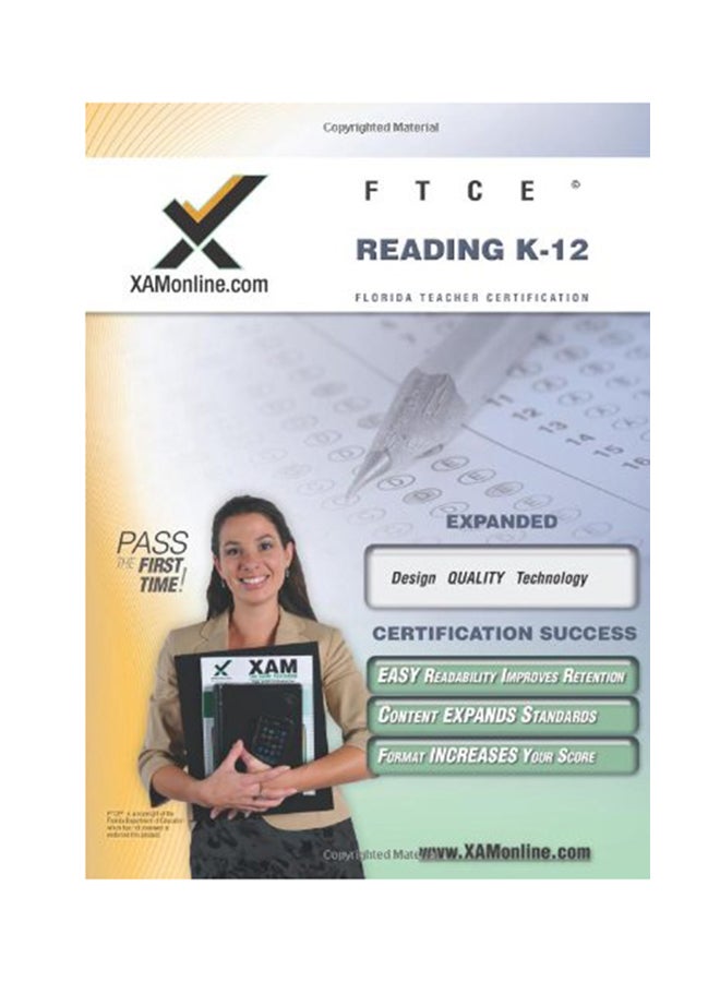 FTCE Reading K-12 Teacher Certification Test Prep Study Guide Paperback English by Sharon A Wynne - 1-Jun-08 