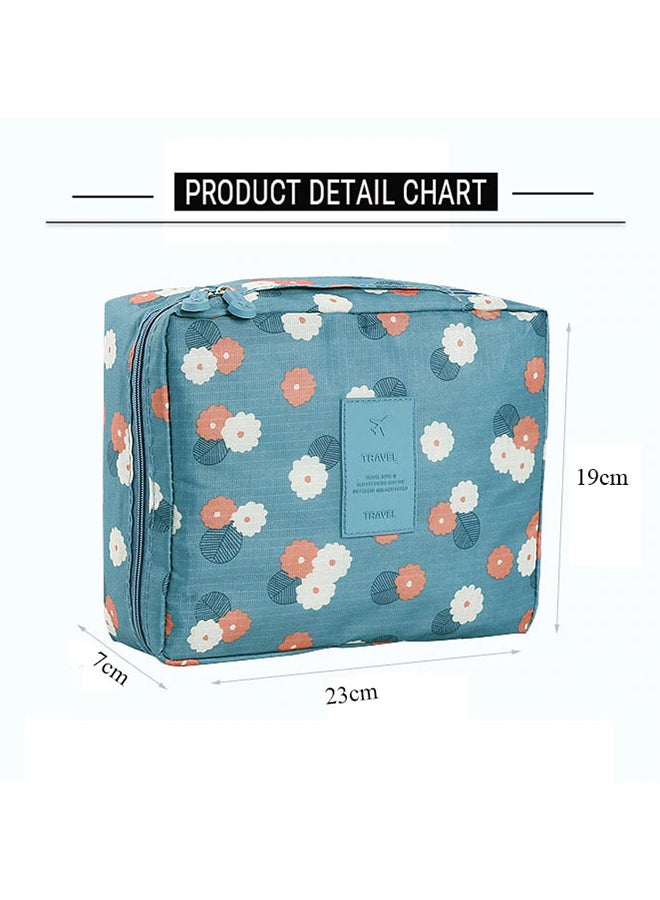 Hanging Toiletry Kit Blue/Pink/White - Image 2