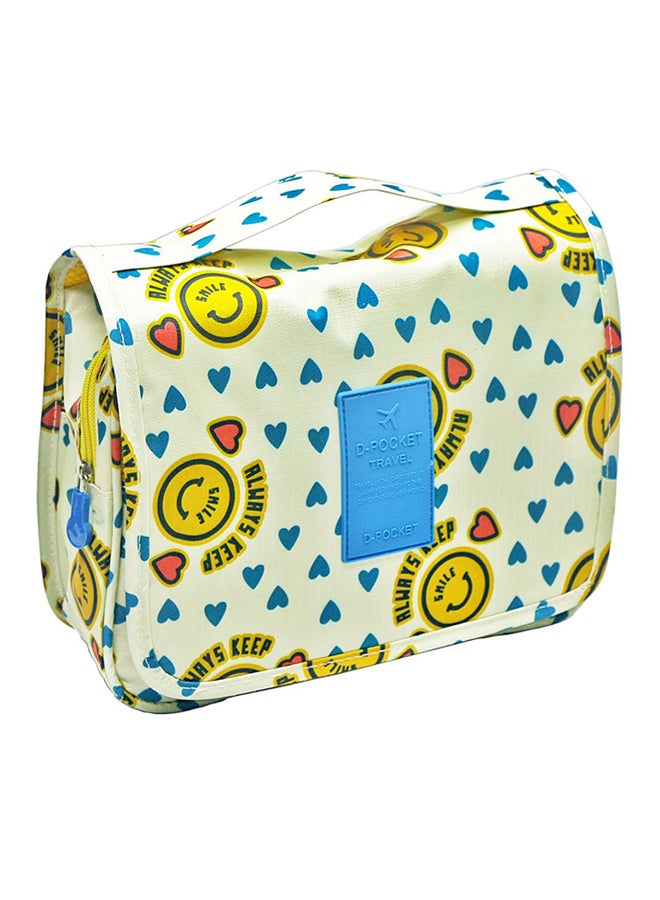 D-POCKET - Waterproof Cosmetic Travel Organizer White/Blue/Yellow - Image 1