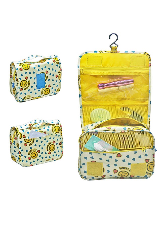 D-POCKET - Waterproof Cosmetic Travel Organizer White/Blue/Yellow - Image 1