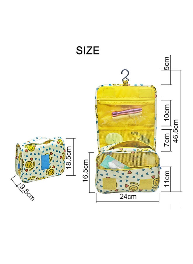 D-POCKET - Waterproof Cosmetic Travel Organizer White/Blue/Yellow - Image 1