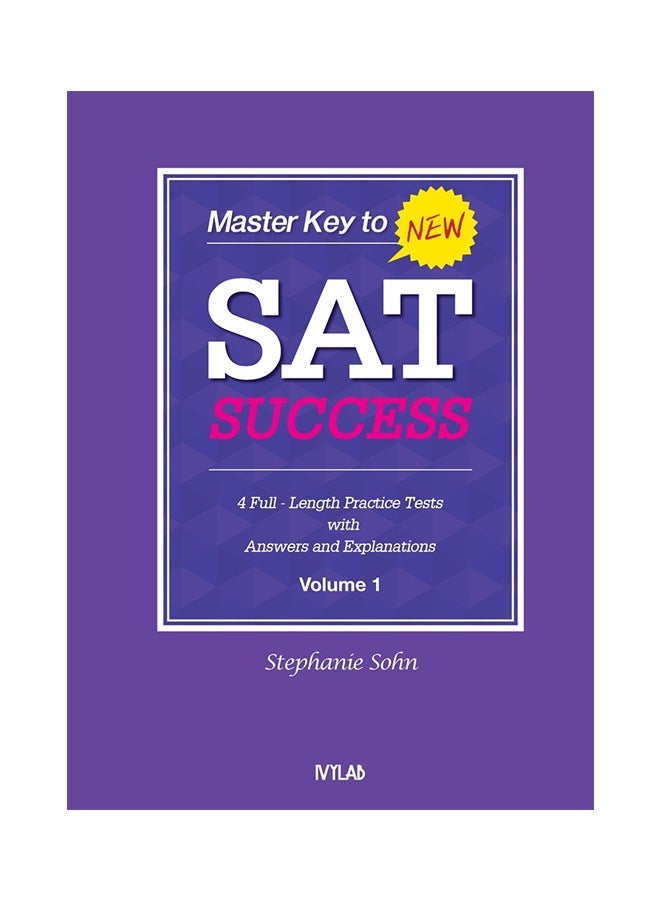 Master Key To New SAT Success: Volume 1 paperback english - 3-Nov-16 