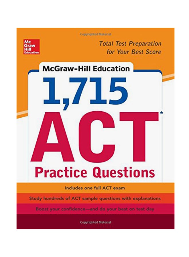 1, 715 ACT Practice Questions Paperback English by Drew D. Johnson - 5-Jan-15