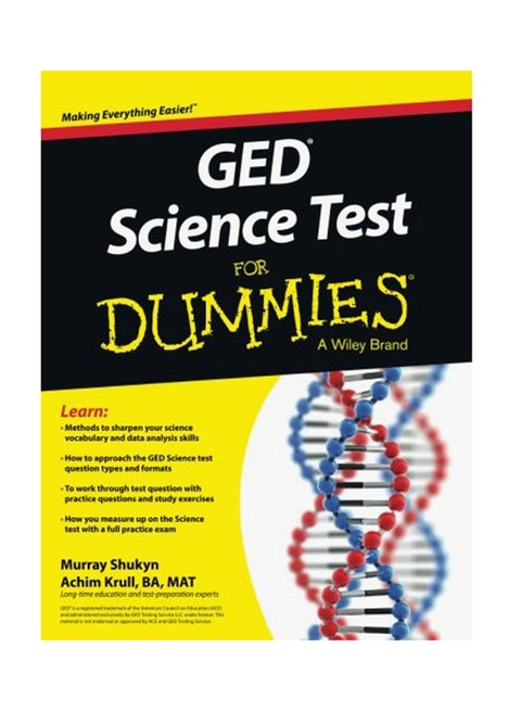 GED Science Test For Dummies paperback english - 12-Oct-15