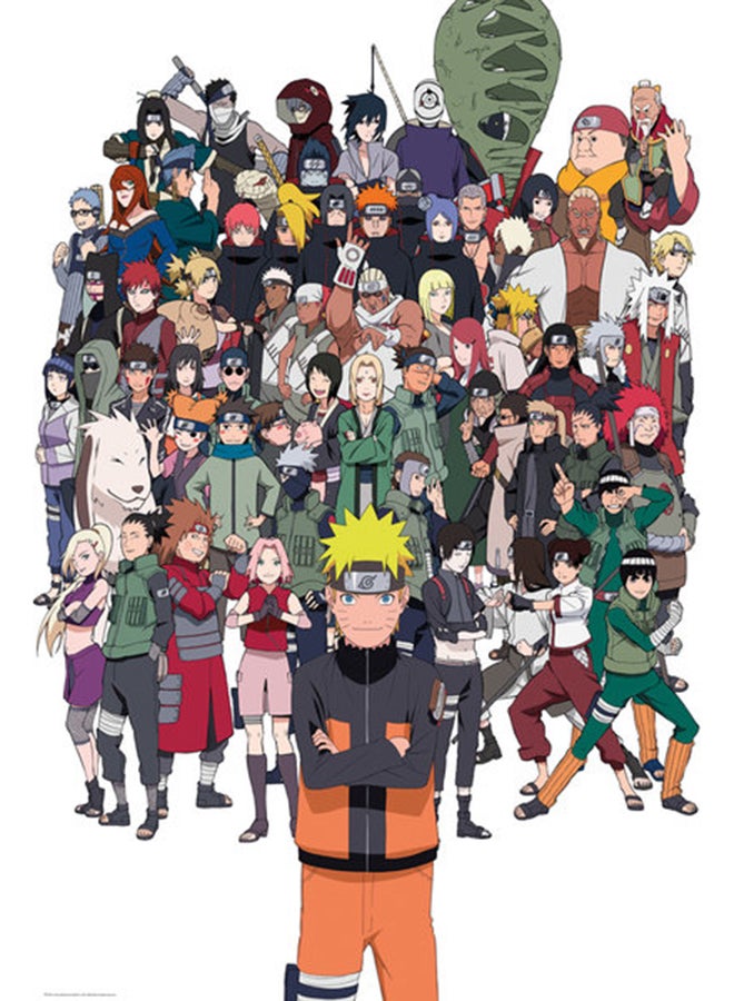 Naruto Shippuden Group Maxi Poster Green/Black/Purple 61x91.5centimeter