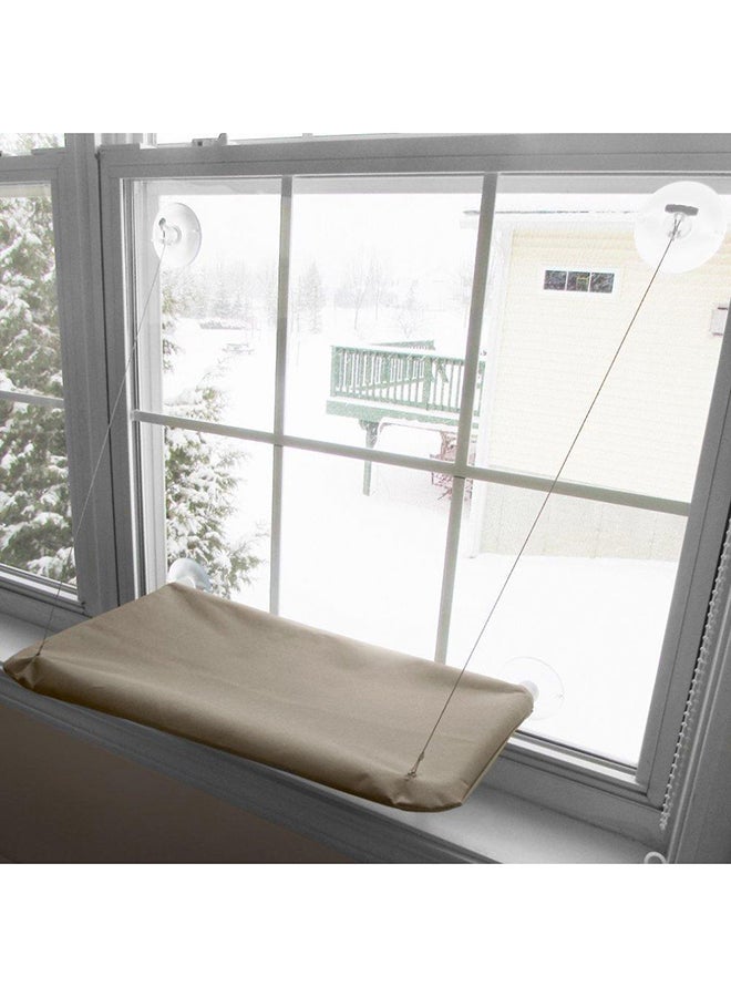 Purrfect Arch Window Mounted Hammock White/Beige  - Image 2