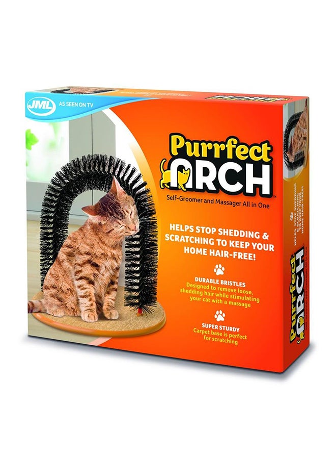 Purrfect Arch Self-Grooming Hair Brush Brown/Black - Image 2