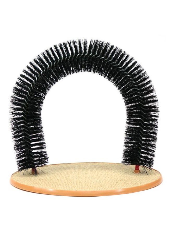 فرشاة التنظيف الذاتي للشعر بني/أسود