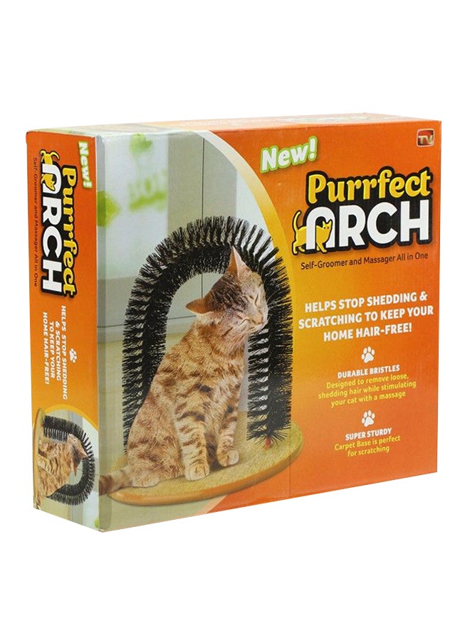 Purrfect Arch - Self-Grooming Scratcher Brown/Black - Image 1