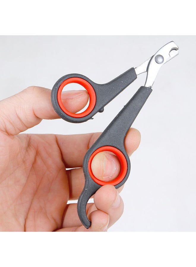 Pet Nail Clipper Black/Red/Silver - Image 2