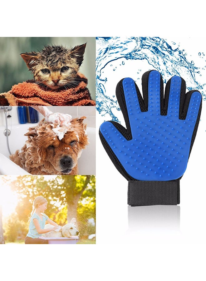 قفاز منع تساقط الشعر للحيوانات الأليفة أسود/أزرق - Image 2