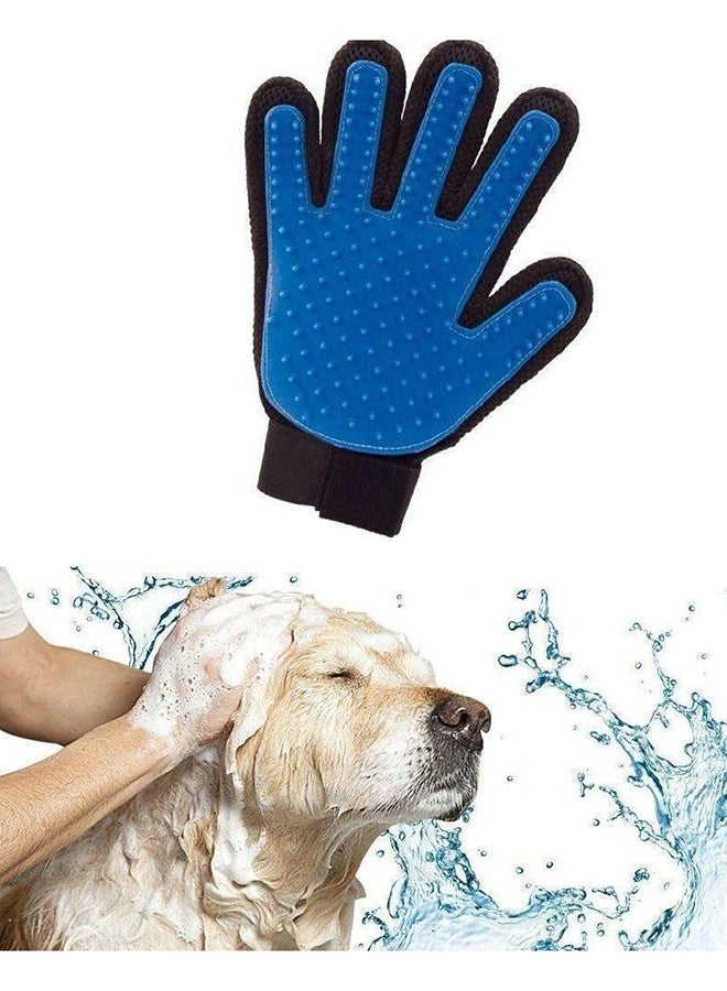 Pet Deshedding Glove Blue/Black - Image 3