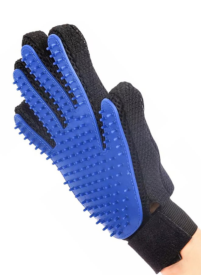 Pet Grooming Glove Blue/Black - Image 2