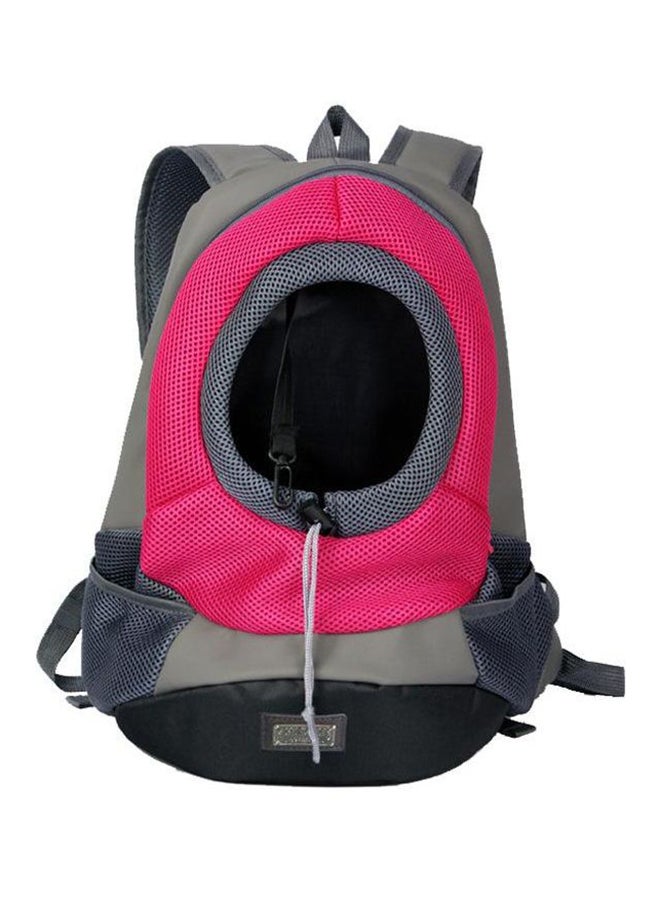 Pet Carrier Backpack Rose/Black/Grey - Image 1